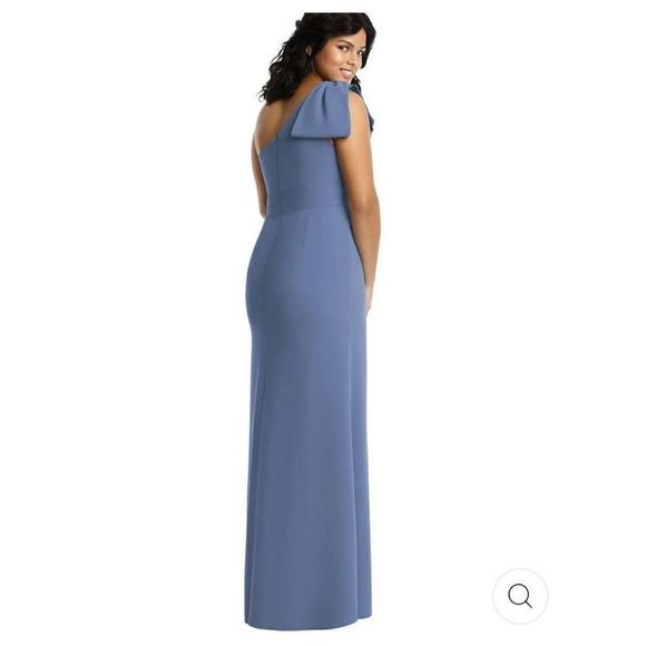 AFTER SIX Bowed One-Shoulder Trumpet Gown - Picture 2 of 9